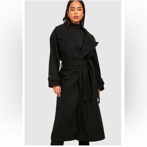 Petite belt trench coat